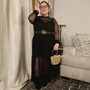 Who What Wear Target Black Sheer Dress sz XXL